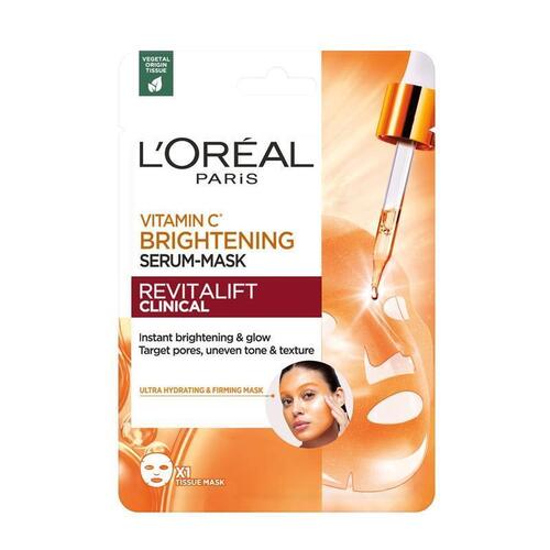 L'Oreal Paris Revitalift Clinical Vitamin C Brightening Serum Mask 1 pack