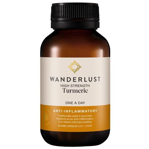 Wanderlust High Strength Turmeric 60 Capsules