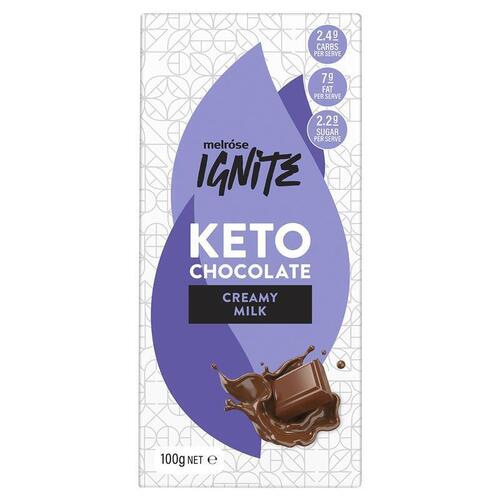 Melrose Ignite Keto Chocolate Creamy Milk 100g