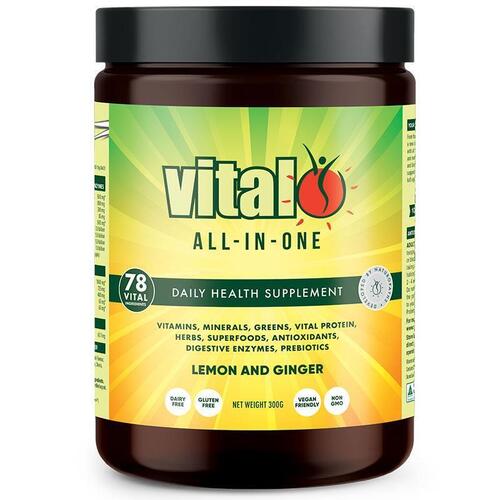 Vital All In One Lemon & Ginger Powder 300g