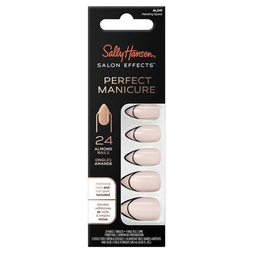 Sally Hansen Salon Manicure 24 Almond Press On Nails Needing Space