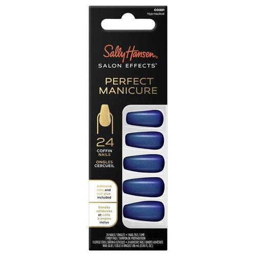 Sally Hansen Salon Effects  Manicure 24 Coffin Press On Nails Hyp-Nautical