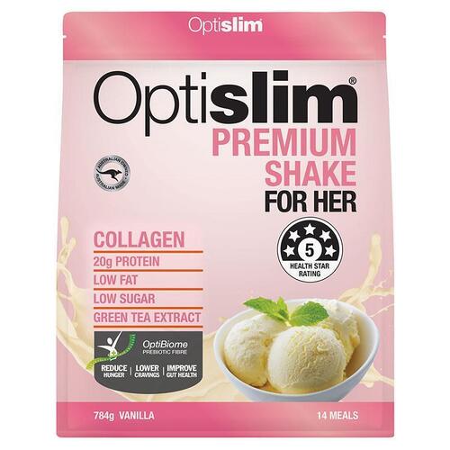 Optislim For Her Premium Vanilla 784g Pouch