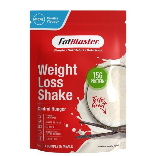 Naturopathica Fatblaster Weight Loss Shake Red Pouch Vanilla 465g