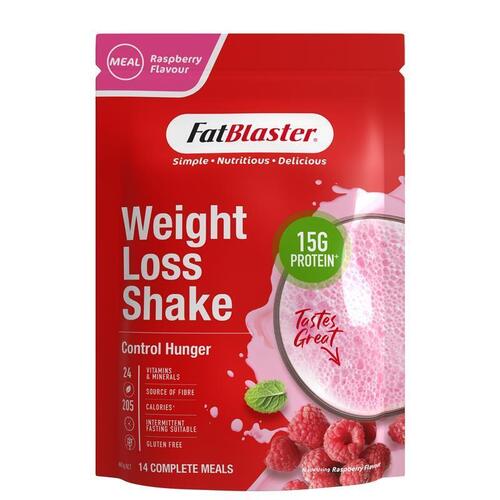 Naturopathica Fatblaster Weight Loss Shake Red Pouch Raspberry 465g