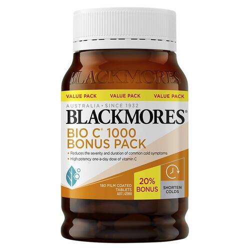 Blackmores Bio C 1000 180 Tablets Exclusive Size