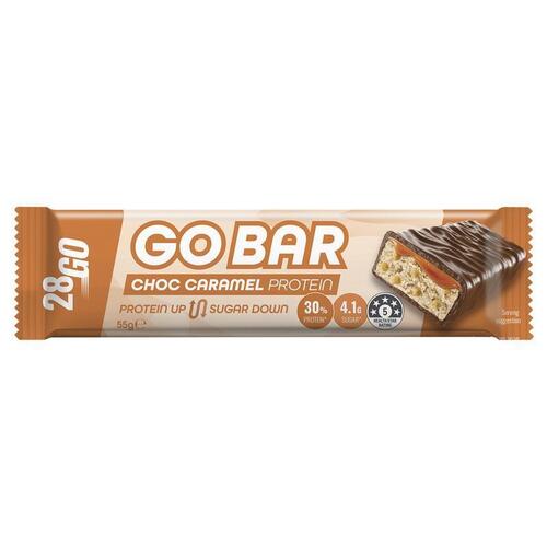 28GO GO Bar Choc Caramel Protein Bar 55g