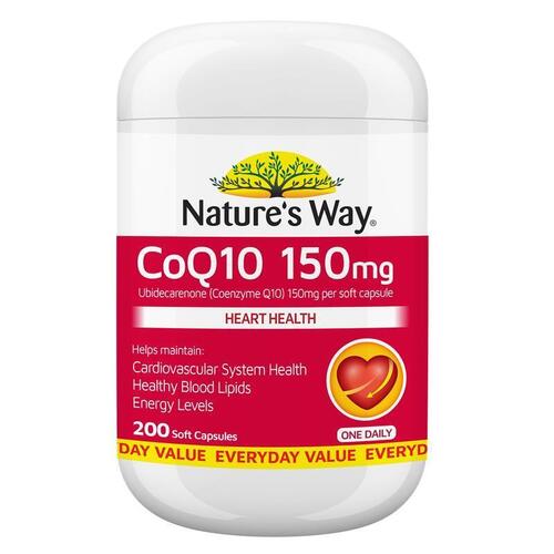 Nature's Way CoQ10 150mg 200 Tablets