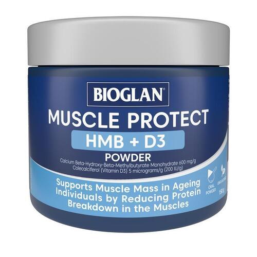 Bioglan Muscle Protect HMB + D3 Powder 150g