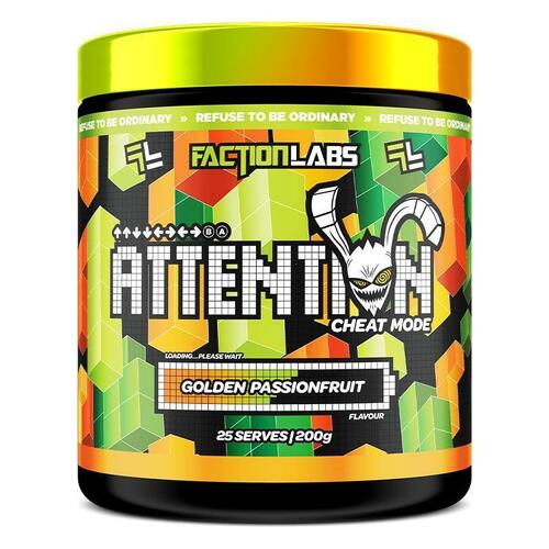 Faction Labs Attention Cheat Mode Golden Passionfruit 200g