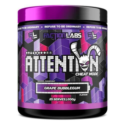 Faction Labs Attention Cheat Mode Grape Bubblegum 200g