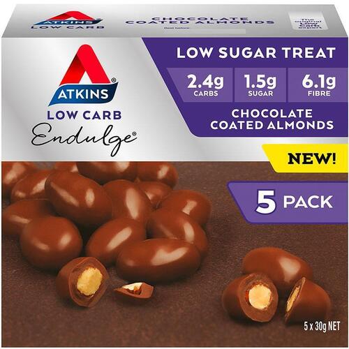 Atkins Endulge Chocolate Almonds 30g 5 Pack