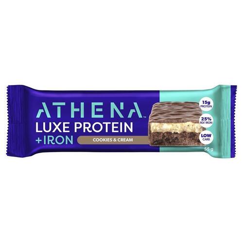 Athena Luxe Protein + Iron Cookies & Cream 55g