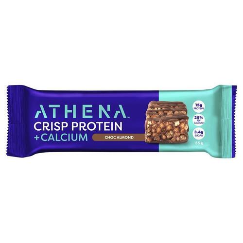 Athena Crisp Protein + Calcium Choc Almond 55g