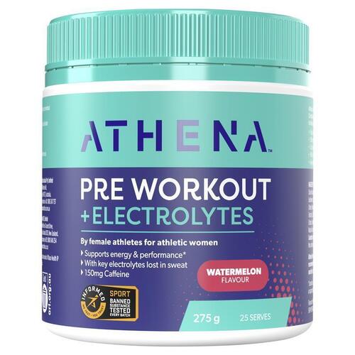 Athena Preworkout + Electrolytes + Caffeine Watermelon 275g