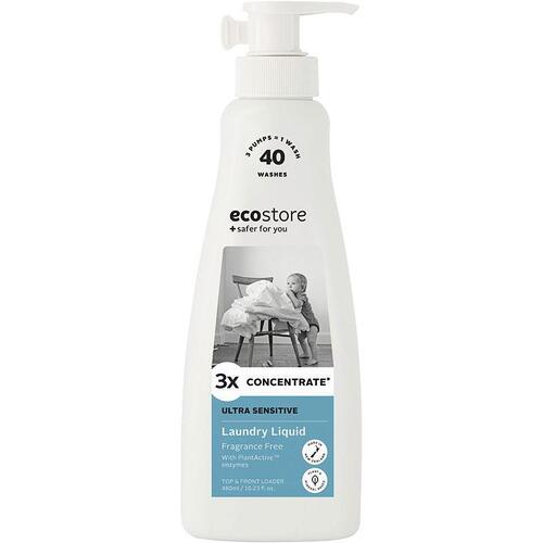 Ecostore Ultra Sensitive Laundry Liquid 3x Concentrate 480ml