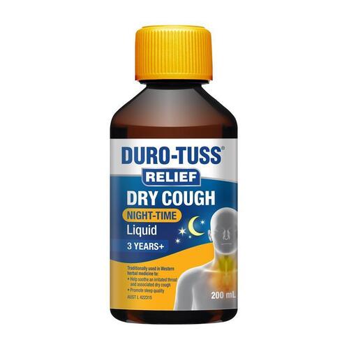 Durotuss Relief Dry Night Cough Liquid 200ml