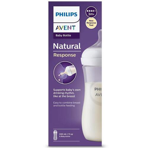 Avent Natural Response Feeding Bottle 330ml 1 Pack