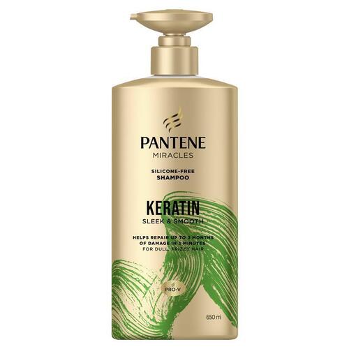 Pantene Miracles Keratin Smooth & Sleek Shampoo 650ml