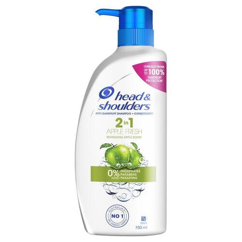 Head & Shoulders Apple Fresh 2in1 Shampoo + Conditioner 750ml