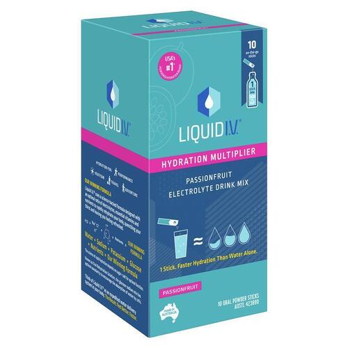 Liquid IV Hydration Passionfruit 10 Sachets