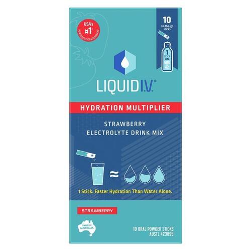 Liquid IV Hydration Strawberry 10 Sachets