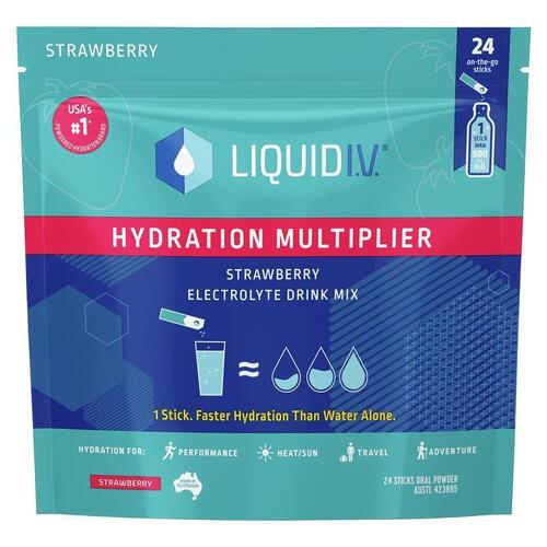 Liquid IV Hydration Strawberry 24 Sachets