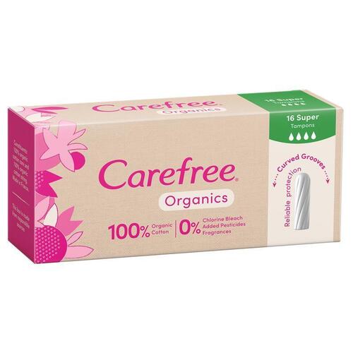 Carefree Organic Tampon Super 16