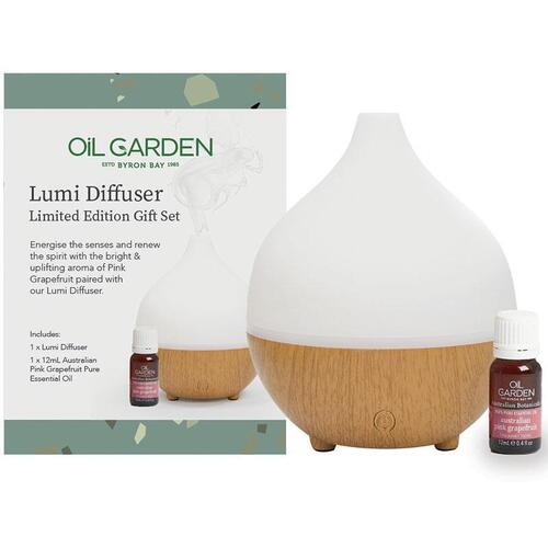 Oil Garden Lumi Diffuser Limited Edition Gift Set Pink Grapefruit 12ml