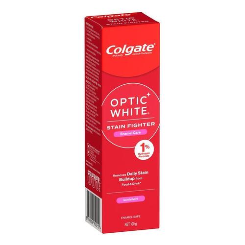 Colgate Toothpaste Optic White Stain Fighter Teeth Whitening Enamel Care 100g