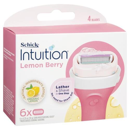 Schick Intuition Lemon Berry Refill 6 Pack