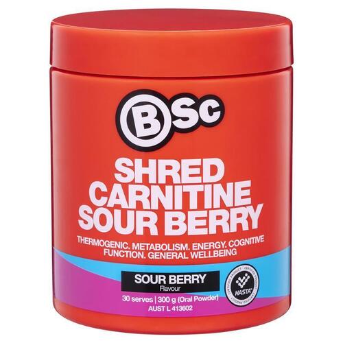 BSc Shred Carnitine Sour Berry 300g