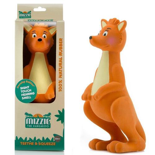 Mizzie The Kangaroo Baby Teething Toy 100% Natural Rubber