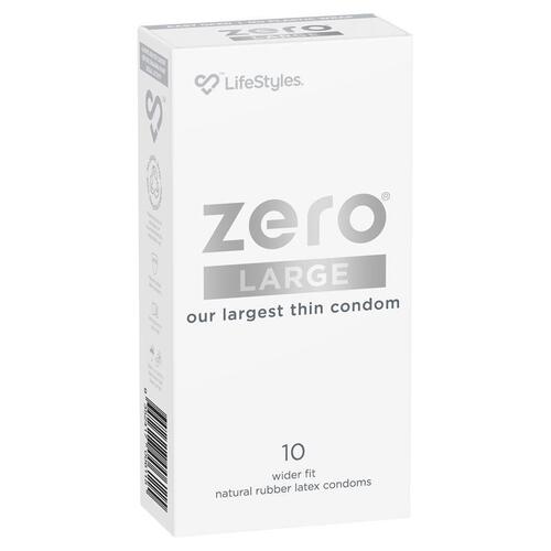 LifeStyles Zero Condoms Large 10 Pack