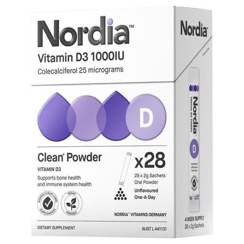 Nordia Vitamin D3 1000IU Powder 28 Sachets