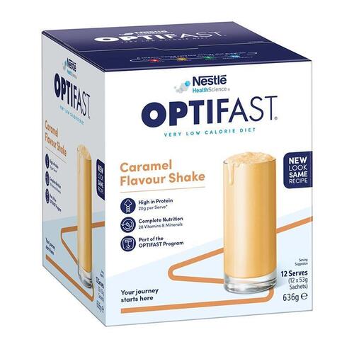 Optifast VLCD Shake Caramel 12 x 53g NEW