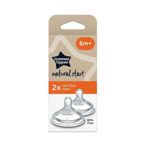 Tommee Tippee Natural Start Fast Flow Teats 2 Pack