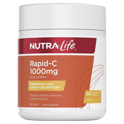 Nutra-Life Rapid-C 1000Mg 60 Tablets