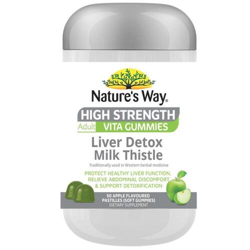 Nature's Way Adult VitaGummies Liver Detox Milk Thistle 50 Pastilles